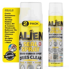Sealant Spray 2Pk, Waterproof and Air Tight Liquid Rubber Spray Seals, Preven...
