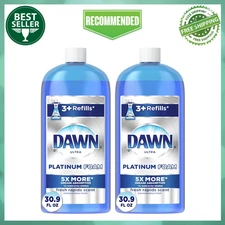 Dawn Ultra Platinum Foam Dishwashing Foam, Fresh Rapids Scent, 30.9 fl oz, 2pk