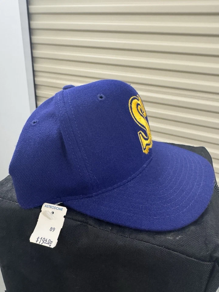 Vintage Seattle Mariners Sports Specialties Fitted Wool Hat Size 7 1/2 Griffey - Image 2 of 4