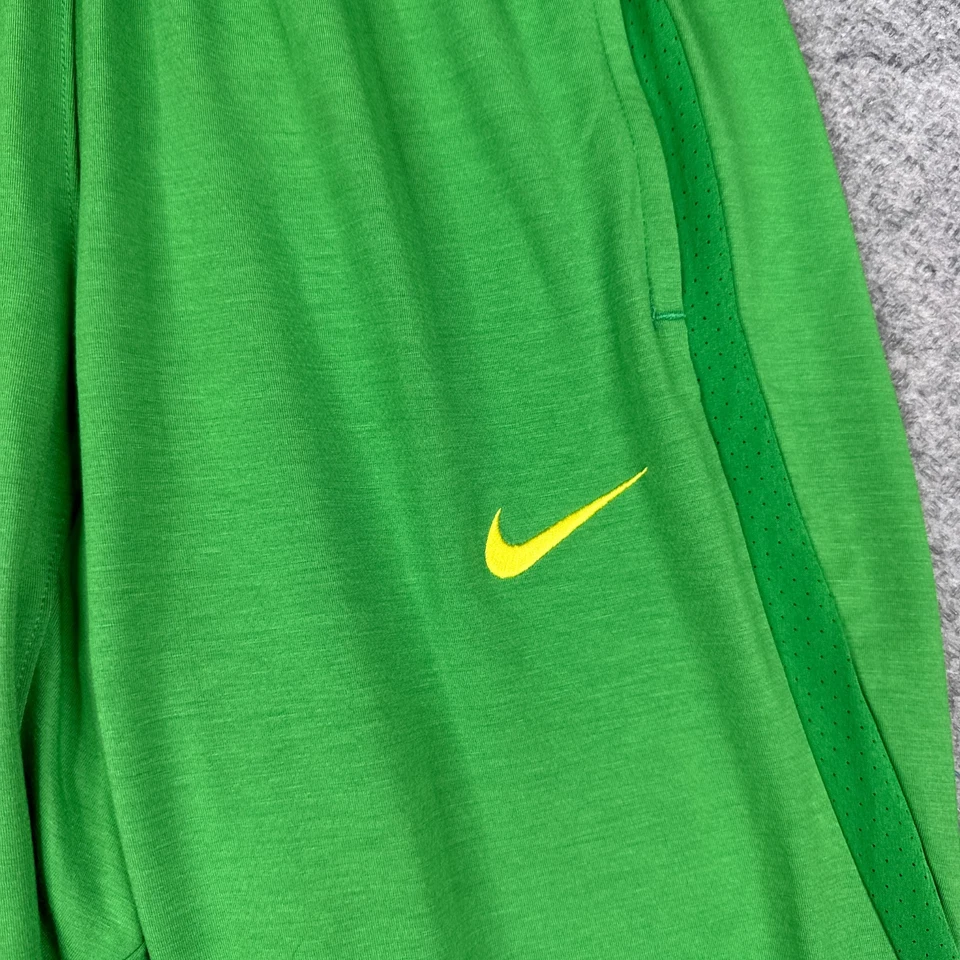 Nike Oregon Ducks Pants Mens Medium M Green Team Issue Dri-Fit Gym Training - Image 3 of 4