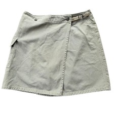 Vintage Polo Jeans Co. Ralph Lauren Women's Army Green Wrap Skirt 4 1187