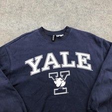 Yale Bulldogs Sweatshirt Womens Small Blue Crewneck NCAA College H&M Divided