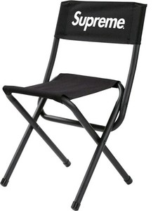 RARE Supreme COLEMAN Folding Camping Chair Black Metal Frame Canva Seat Portable