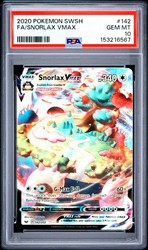 Snorlax VMAX 142/202 Sword & Shield Base Set Full Art Holo
