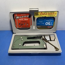 Arrow T-55 Staple Gun Kit w/ Case, Manuals  Staples   Vintage   Fully Working