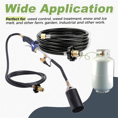350PSI Propane Torch Weed Burner Hose with O Rings for 50-100lbs Cylinder Tanks