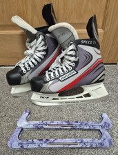 Bauer Vapor Speed TI Ice Hockey Ice Skates Size 7.5 UK EU 42 VGC & blade guards