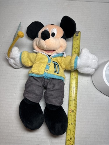Maglione Topolino Letterman e pennant Disneyland 9" peluche fagiolo giocattolo con etichette - Foto 11 di 11