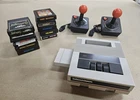 Mattel Intellivision SYSTEM CHANGER with Joysticks & 10 Atari Games! Tested!