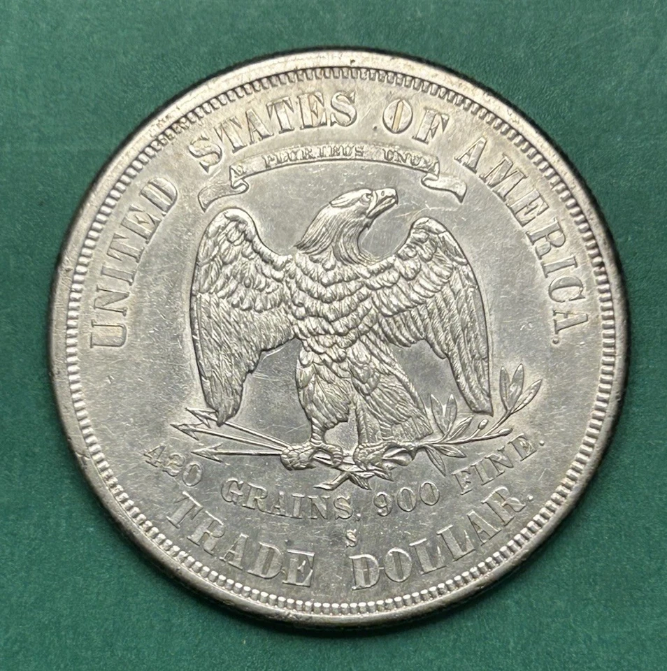 1876 S dólar comercial BU Foto 2 de 2