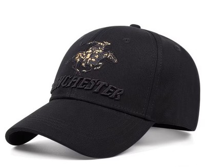 Black Embroidered Winchester Rider Logo Baseball/Hunting Cap/Hat ...