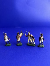 Hand Painted Napoleonic French Infantry Toy Soldier x4