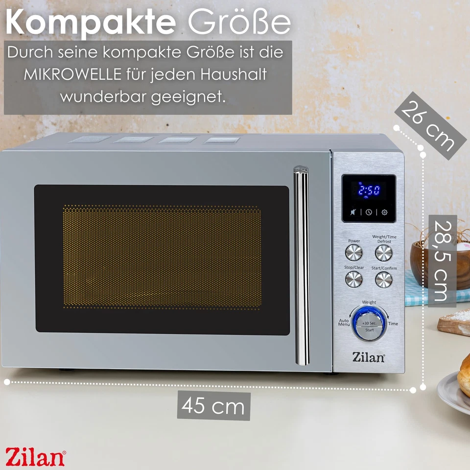 Mikrowelle 20L 6 Stufen Micro Wave Mini Backofen Kleine Mikrowelle 700W - Bild 4 von 4