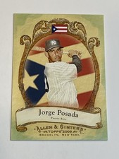 2009 Topps Allen & Ginter Baseball National Pride - Jorge Posada - Yankees
