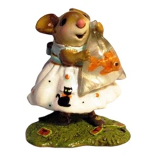 Wee Forest Folk Retired Special Color Small World Black Cat Prize Catch