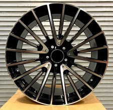 18x7.58.5 Staggered Amg Wheels 4 Black Machined 5x112 Mercedes Glc C E Class