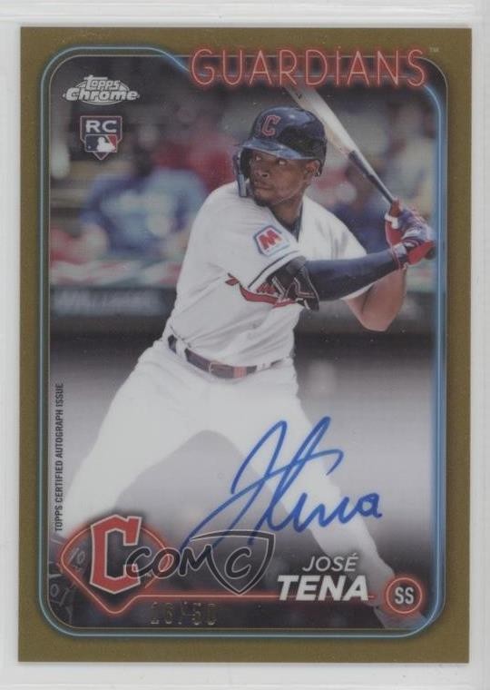 2024 Topps Chrome Rookie Gold Refractor /50 Jose Tena José #RA-JT Auto RC