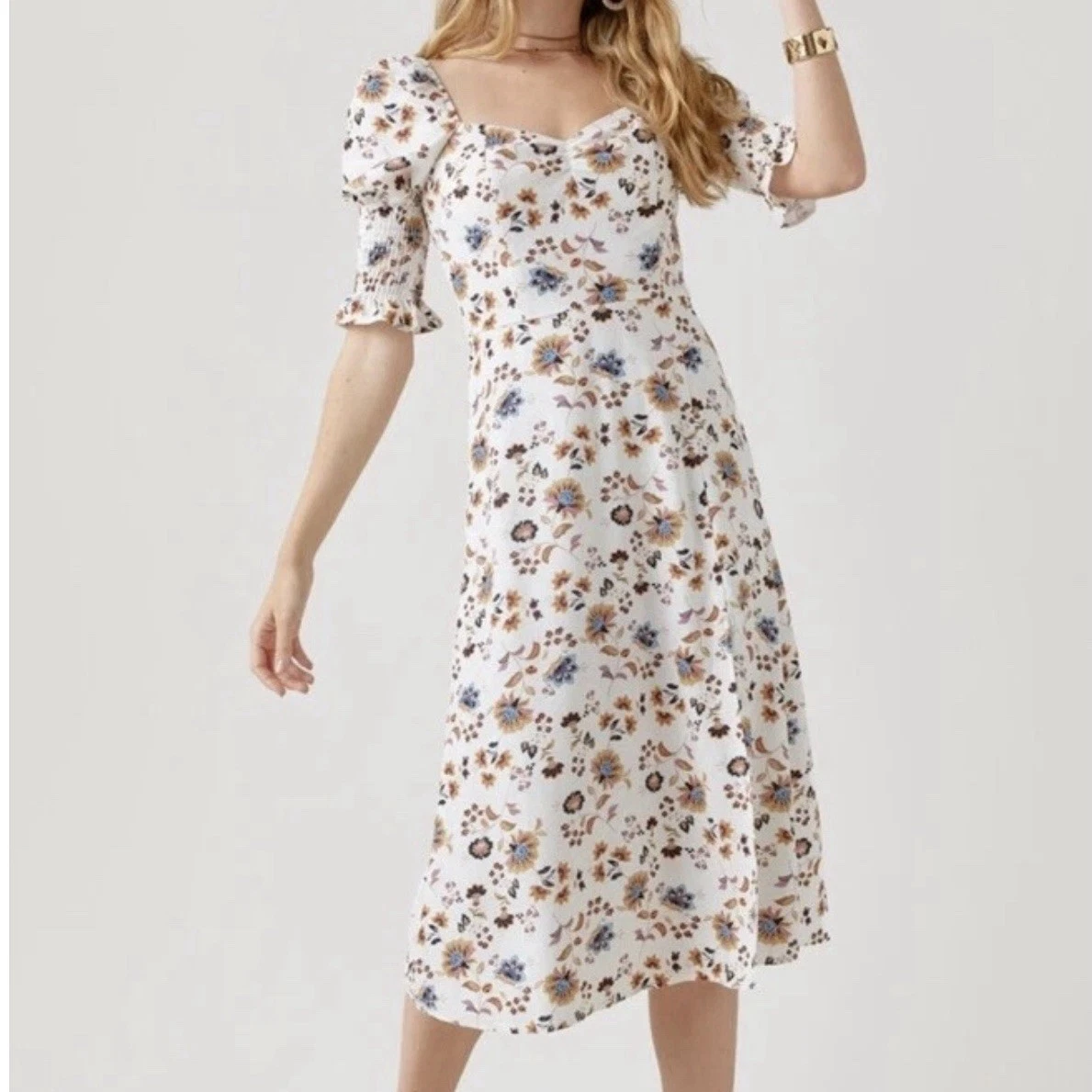 slim fit dress slacks Women's Francesca Dress Yellow Floral  Rylee + Cru