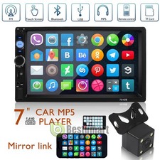 7 Inch Double 2 Din Car Stereo Radio Android 10 GPS Wifi Touch Screen MP5 Player