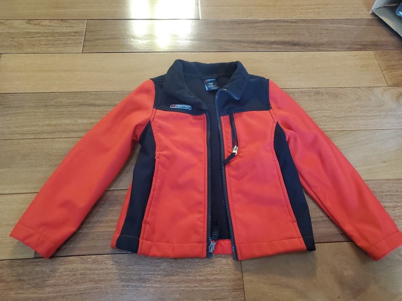 Mountain Xpedition Jacket XS Size 4-5 Kids Red & Black Coat outerwear School