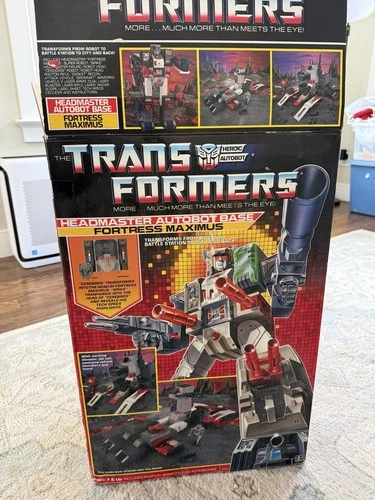 Vintage G1 Transformers Fortress Maximus Headmaster Autobot Base w/Original Box