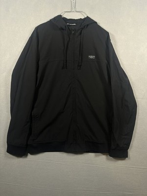 Travis Mathew Wanderlust Hoodie Men's L Black Performance Golf Jacket Full Zip