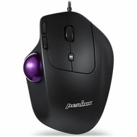Perixx PERIMICE-520, Kabelgebundene Ergonomische Trackball Maus, Anpassbarer Win