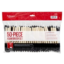 Foam Brush Set - Pack of 50 Disposable, 1-inch Sponge Paint Brushes for Acryl...