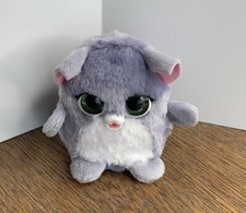 Hasbro FurReal Fuzzalots Kitty Purple Interactive Feeding Tested Working 4 Euc