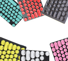 2pcs Mechanical keyboard circular key cap 104 key transparent two-color general