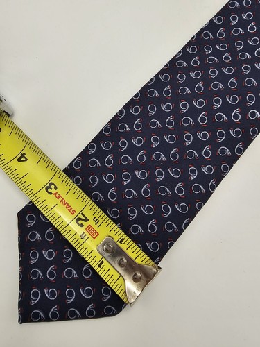 VTG Bert Pulitzer Designer Ties Silk Mens NeckTie Formal Traditional Blue White - Picture 3 of 6