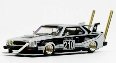 NISSAN Skyline C210 - BOSOZUKO STYLE - matt black - POP RACE 1:64