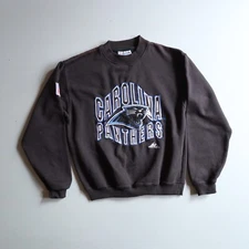 Vtg Mens Medium NFL Carolina Panthers Crewneck Sweatshirt Apex One Pro Line