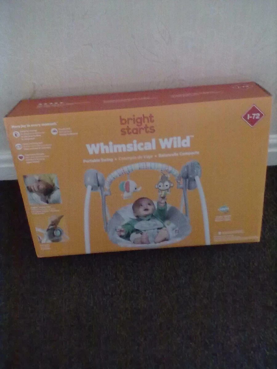 Bright starts whimsical on sale wild portable swing