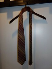 Alexander Julian Rust Tan Herringbone All Silk Hand Made Tie Made in the USA