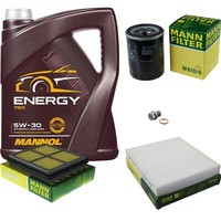 Mann Inspektionspaket 5 L Mannol Energy 5W-30 FüR Honda Civic Vi Fastback 1.4I