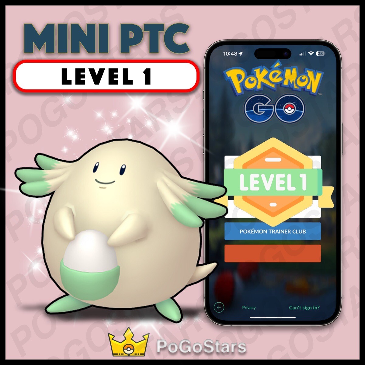 Pokémon PTC Go Shiny Chansey LVL1 Level ✨Read Description