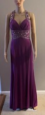 Purple Beaded Prom/Special Occasion Gown -Size 5/6