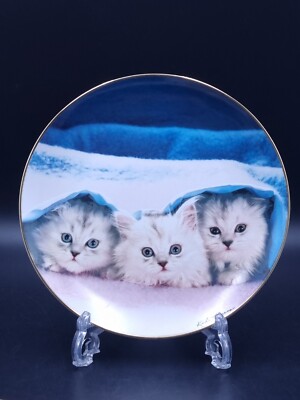 Franklin Mint Fine Porcelain Limited Edition Collectors Plate Peek-a-Boo Cats
