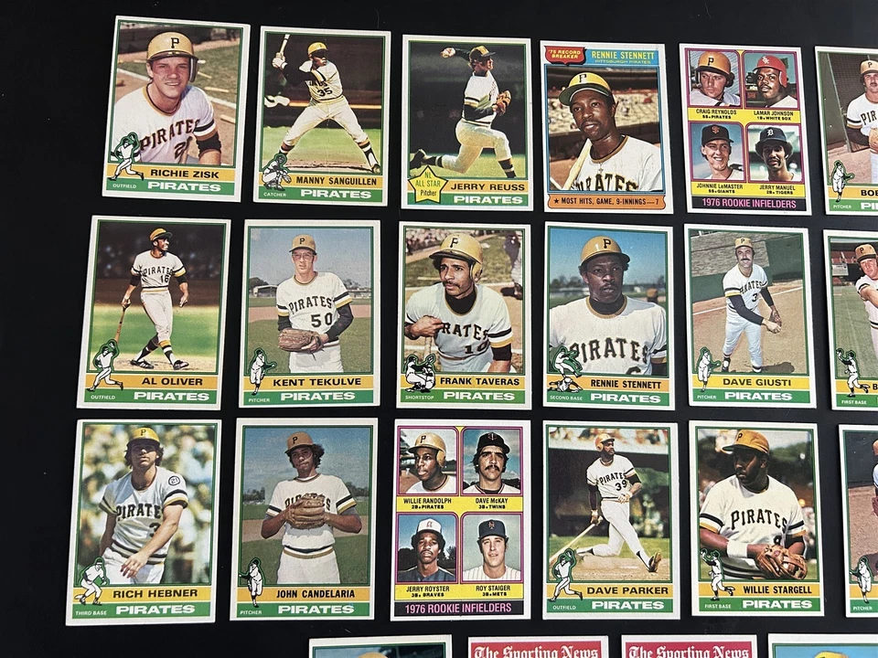 1976 Topps PITTSBURGH PIRATES Complete TEAM Set 33 WILLIE STARGELL Dave PARKER - Image 2 of 4