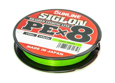 (0,17 /1m) Sunline Siglon PE X8 Light Green 150m - Geflochtene Angelschnur
