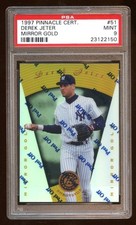 PSA 9 DEREK JETER 1997 CERTIFIED MIRROR GOLD SP YANKEES Captain HOF HOT
