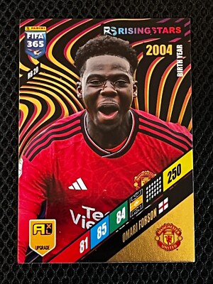 PANINI CARD FIFA 365 2024 UPGRADE OMARI FORSON MANCHESTER # RS 20 ROOKIE