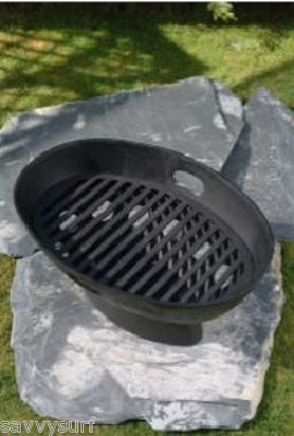 Gusseisen Feuerstelle Feuerschale Boot Feuerkorb Campingkocher Grill Feuerstelle BBQ