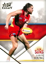 2018 Gold Coast Suns AFL Select Legacy Card - Aaron Young