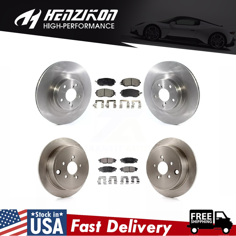 Front & Rear Disc Rotors Brake Pads for Subaru Forester Legacy Outback Impreza