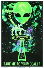 Take Me To Your Dealer Blacklight Poster 23 x 35