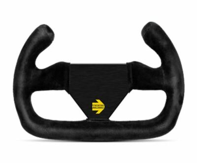 Momo Mod 12 Cut 250mm Black Suede Race Steering Wheel - R1922c/25s