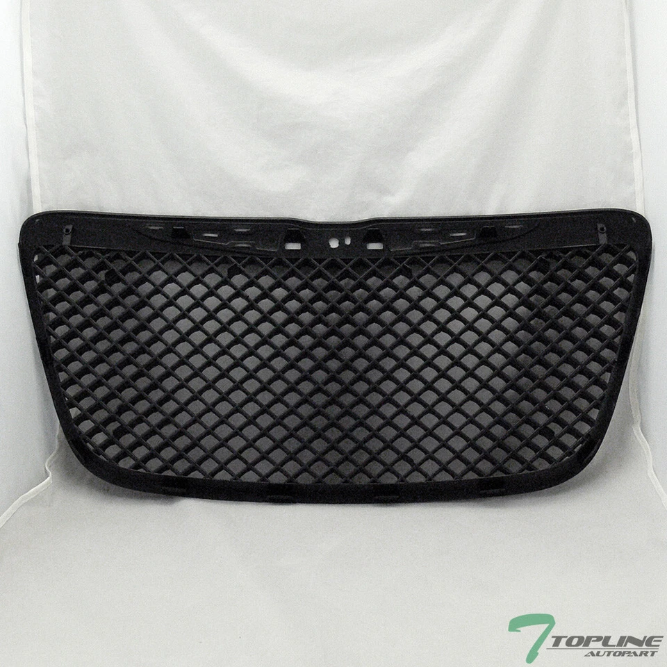 Topline For 2011-2014 Chrysler 300/300C Mesh Front Hood Bumper Grill Grille -Blk Foto 3 de 4