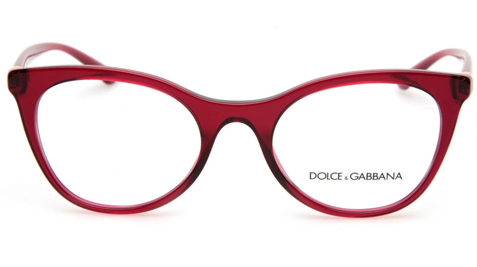 NOVA ARMAÇÃO DE ÓCULOS D&G Dolce& Gabbana DG 3312 3211 vermelha 52-20-140 B42 Itália - Imagem 2 de 4